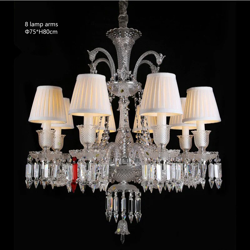 lustre en cristal transparent pour un éclairage élégant et raffiné - Image 21