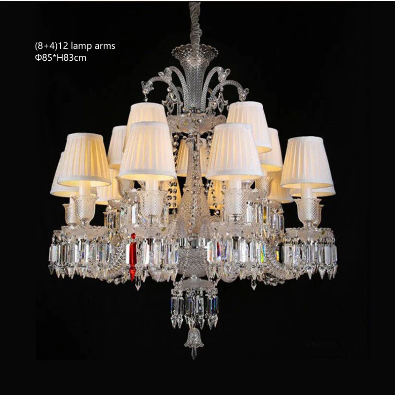 lustre en cristal transparent pour un éclairage élégant et raffiné - Image 25