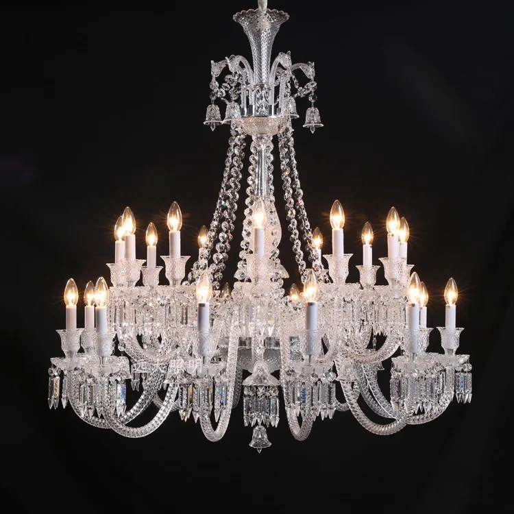 lustre en cristal transparent pour un éclairage élégant et raffiné - Image 26