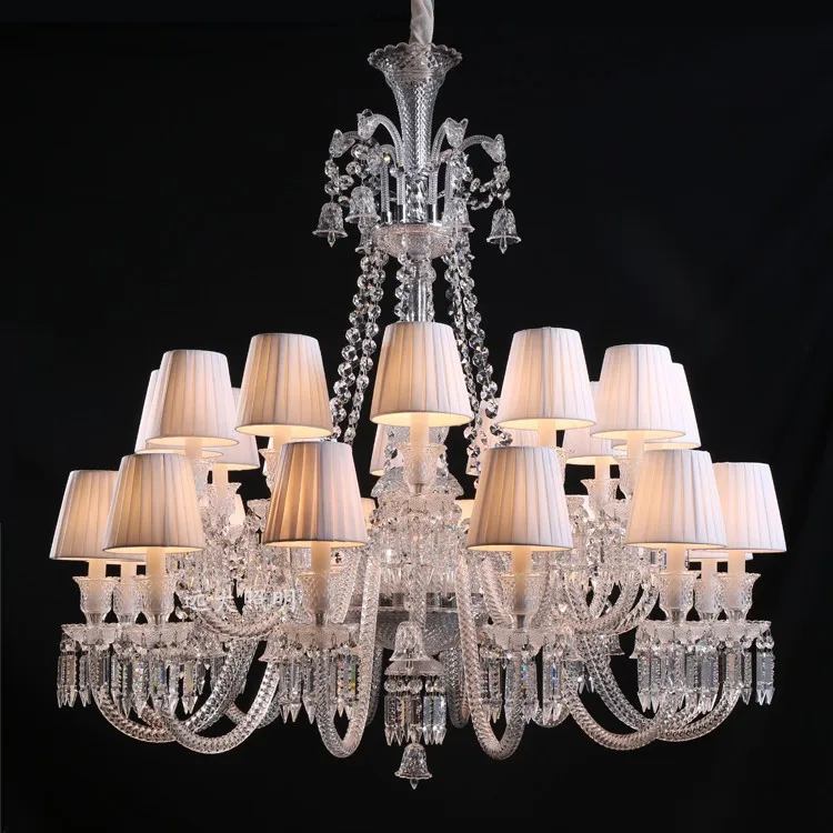 lustre en cristal transparent pour un éclairage élégant et raffiné - Image 30