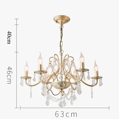 lustre en cristal vintage avec bougie led pour un éclairage élégant - Image 8