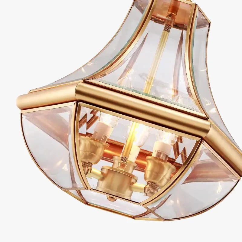 lustre en cuivre antique pour éclairage intérieur et extérieur - Image 4