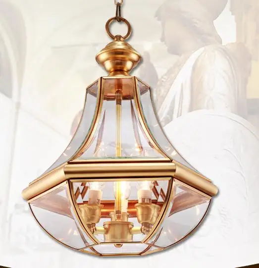 lustre en cuivre antique pour éclairage intérieur et extérieur - Image 8