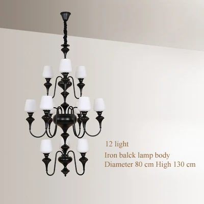 lustre en cuivre avec abat jour en verre élégant et moderne - Image 11