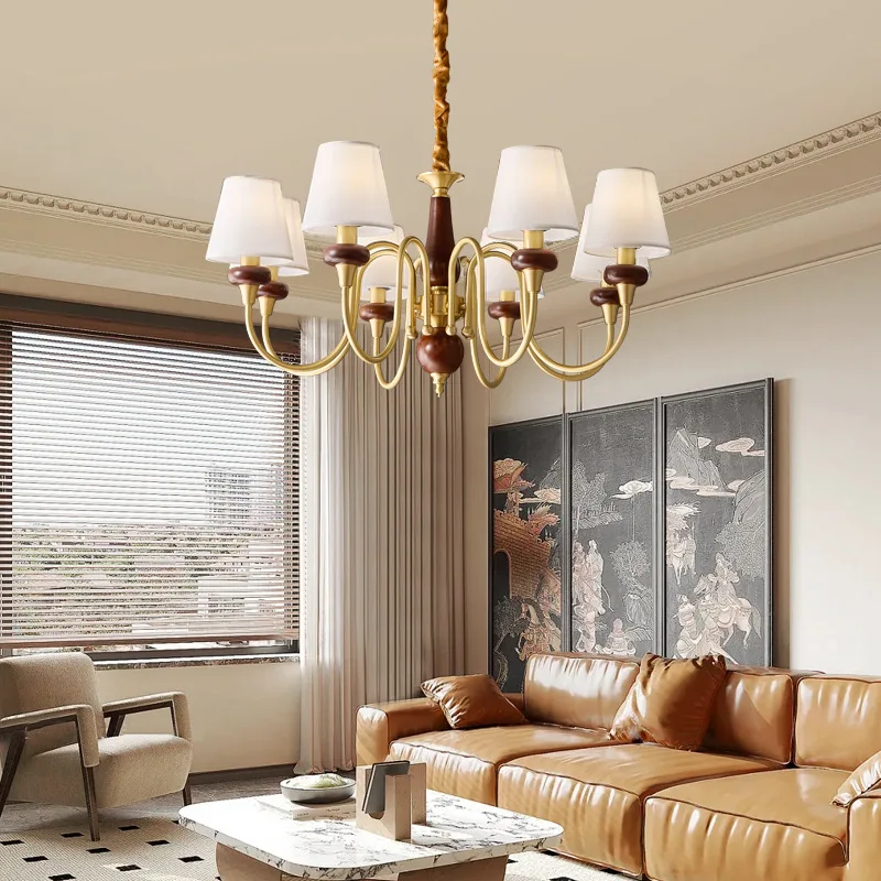 lustre en cuivre pour éclairage intérieur moderne et élégant - Image 2