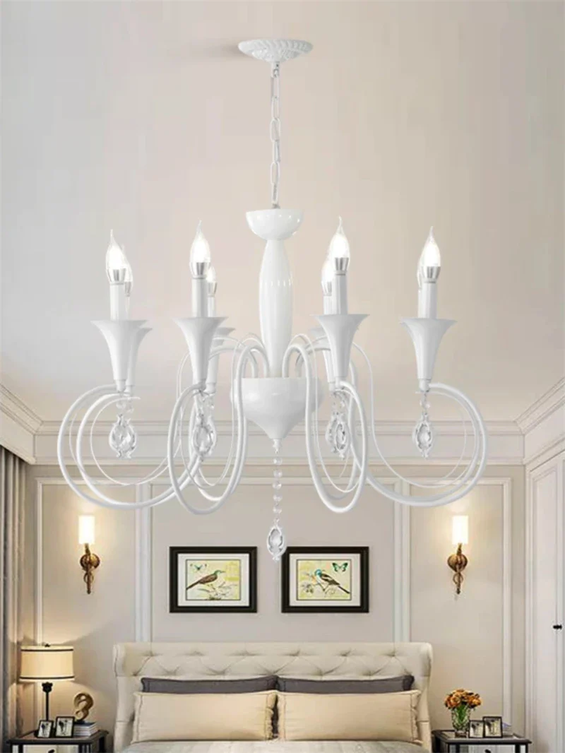 lustre en fer de style campagnard européen et américain pour intérieur - Image 2