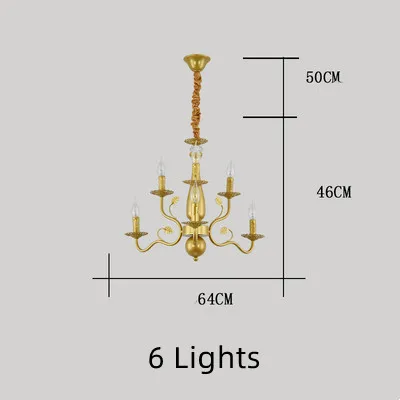 lustre en fer forgé rétro pour intérieur élégant - Image 10