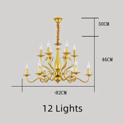 lustre en fer forgé rétro pour intérieur élégant - Image 7