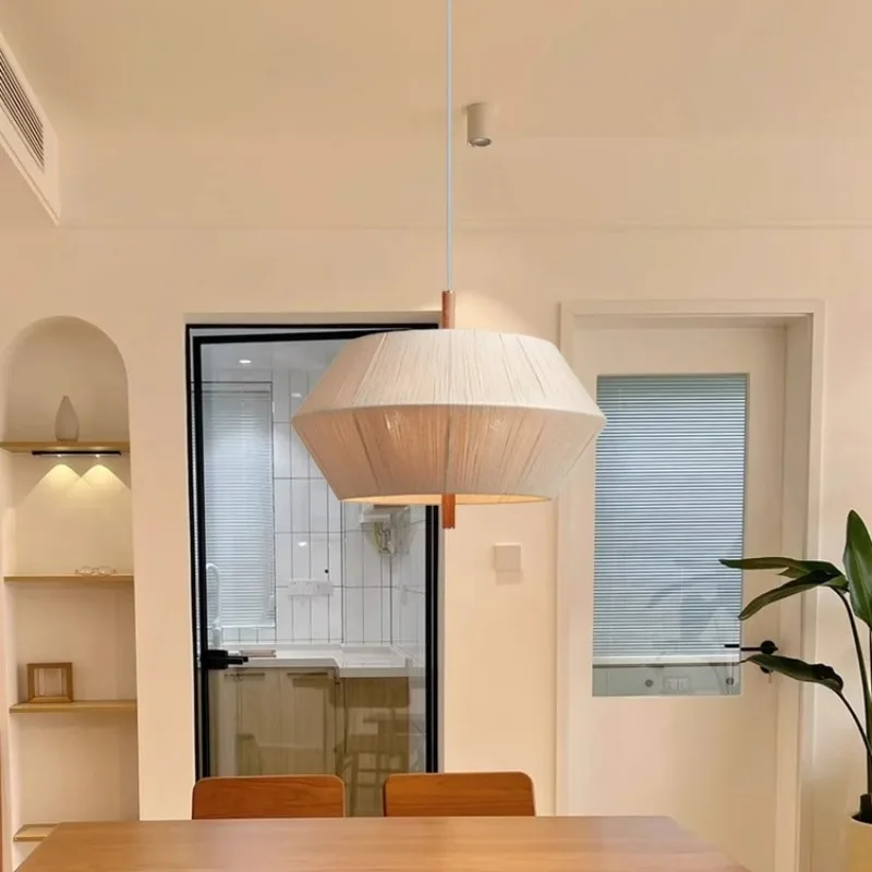 lustre en fil de coton nordique style wabi sabi pour décoration intérieure - Image 5