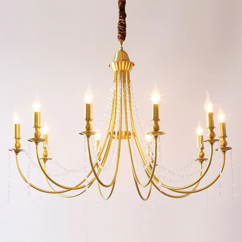 lustre en laiton moderne pour éclairage intérieur élégant - Image 13