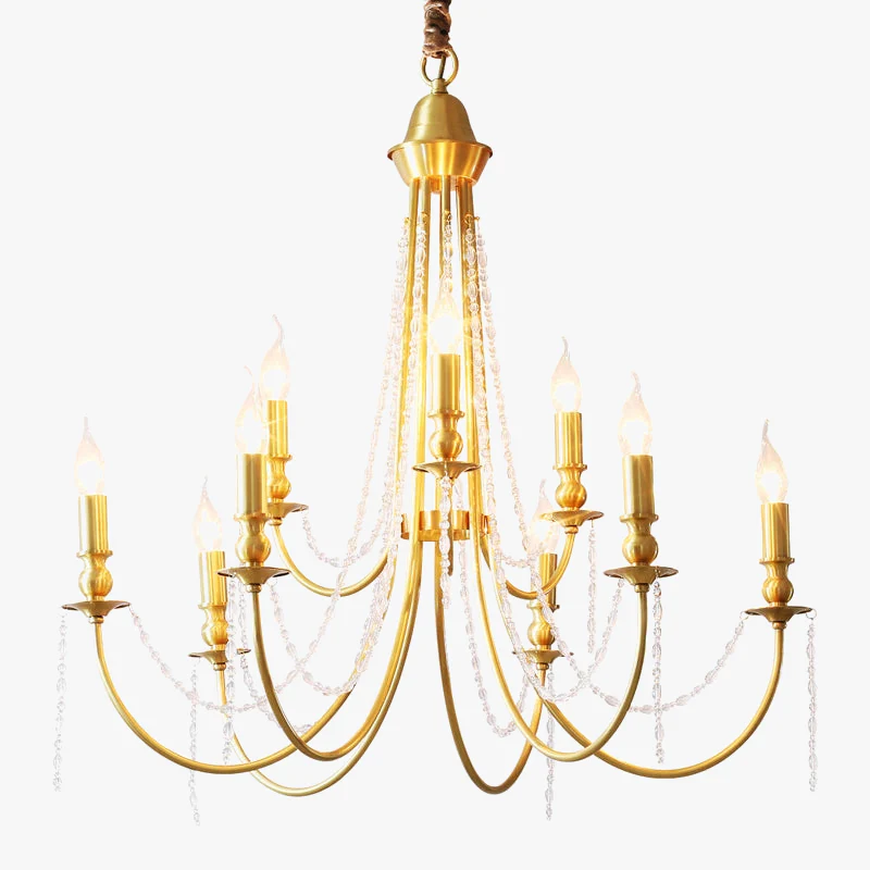 lustre en laiton moderne pour éclairage intérieur élégant - Image 3