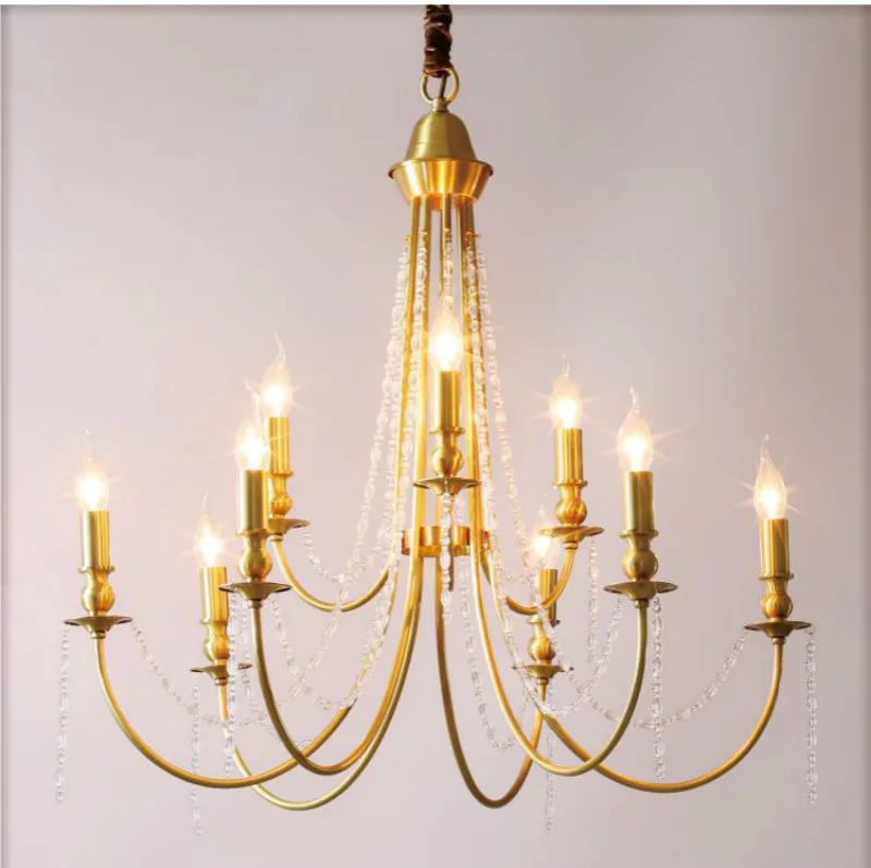 lustre en laiton moderne pour éclairage intérieur élégant - Image 5