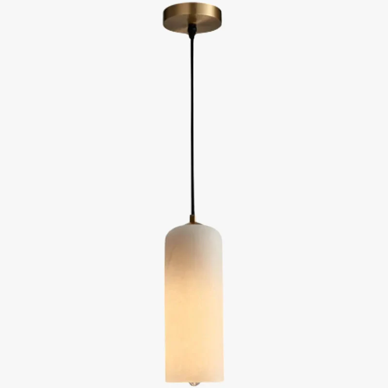 lustre en marbre avec ampoule en cuivre pour éclairage élégant - Image 6
