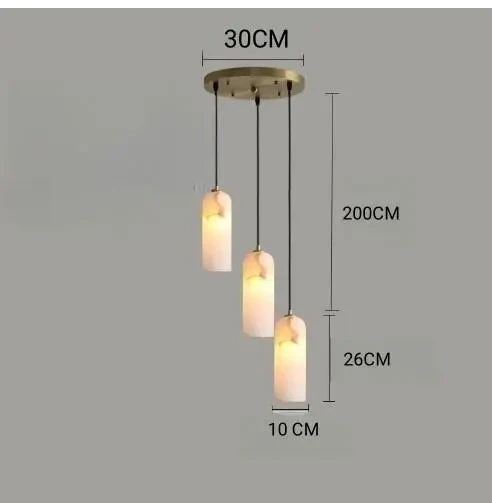 lustre en marbre design moderne pour bar restaurant - Image 7