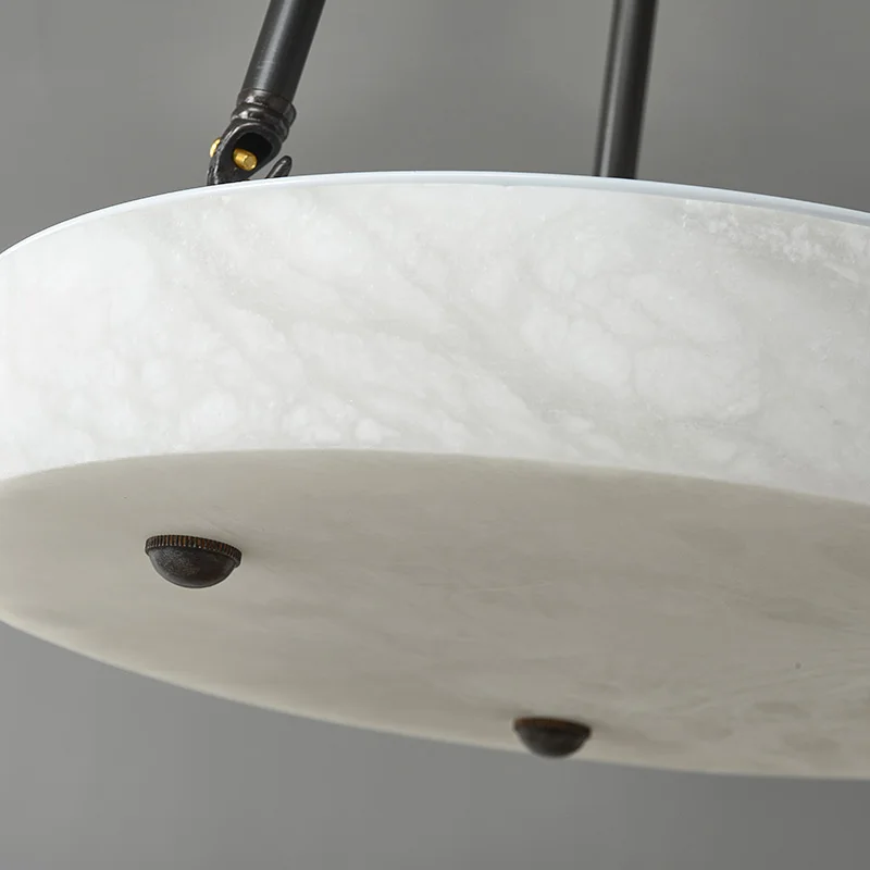 lustre en marbre et cuivre design moderne minimaliste rétro led - Image 6
