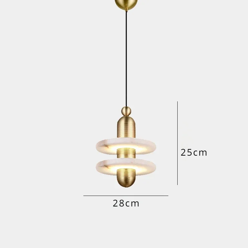 lustre en marbre et métal pour décoration nordique élégante - Image 11