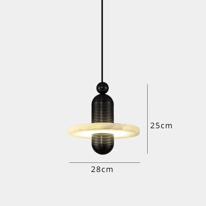 lustre en marbre et métal pour décoration nordique élégante - Image 8
