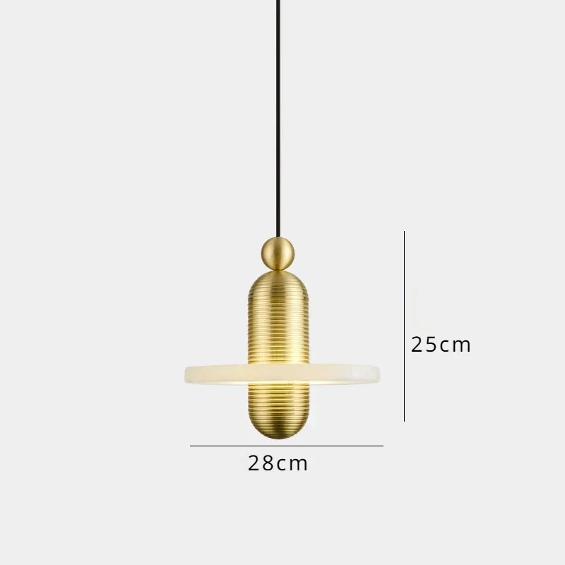 lustre en marbre et métal pour décoration nordique élégante - Image 9