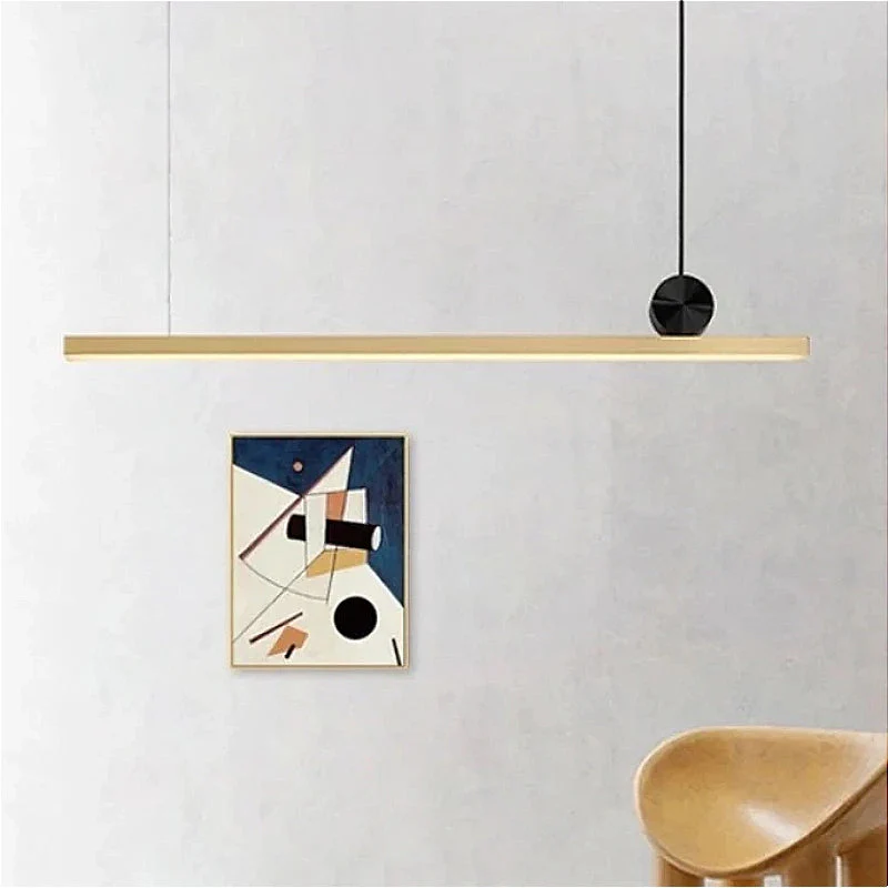 lustre en métal doré moderne pour décoration intérieure élégante - Image 2