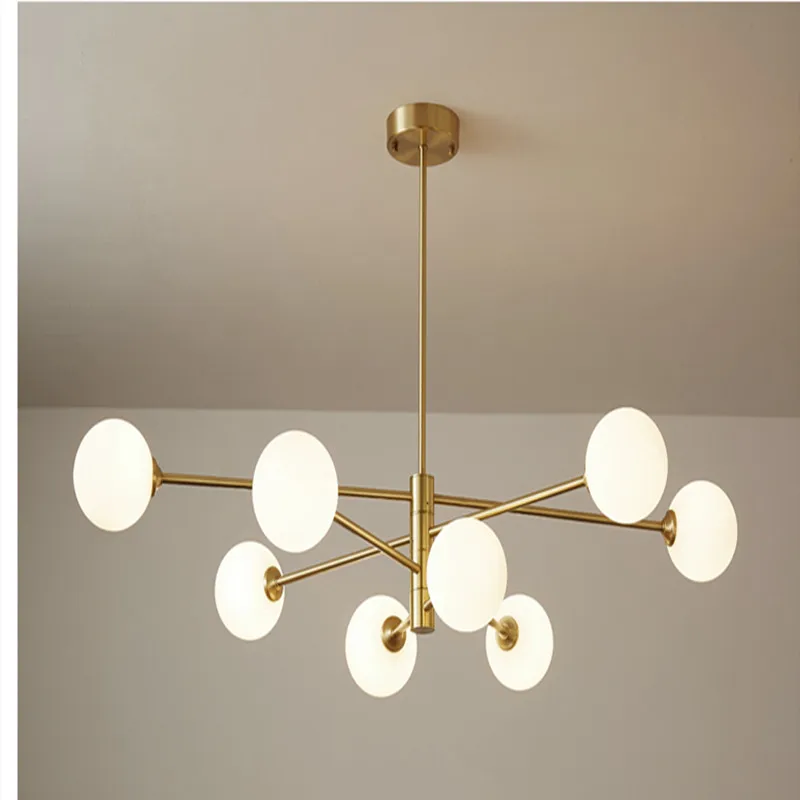 lustre en or avec boule de verre pour éclairage intérieur - Image 11