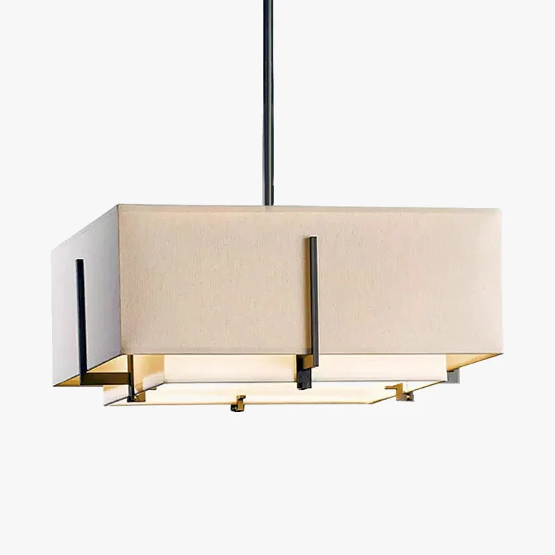 lustre en tissu chinois rond style rétro pour intérieur élégant - Image 4