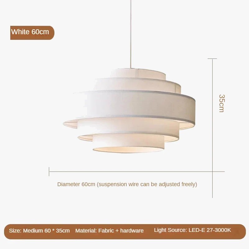 lustre en tissu créatif pour un éclairage minimaliste personnalisé - Image 7