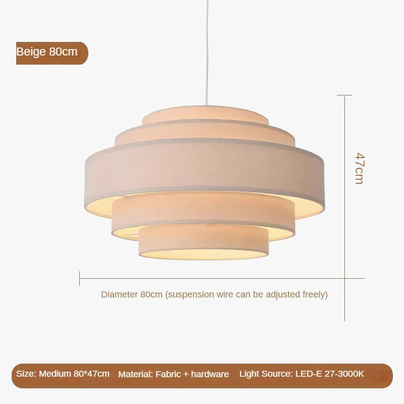 lustre en tissu créatif pour un éclairage minimaliste personnalisé - Image 9