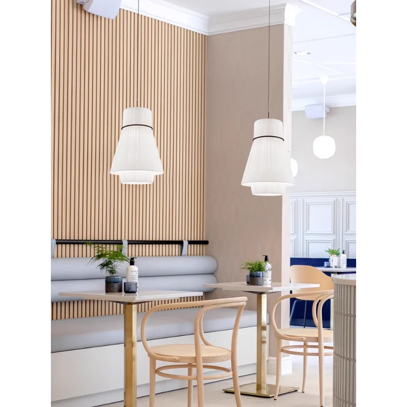 lustre en tissu japonais design pour restaurants et bars - Image 5