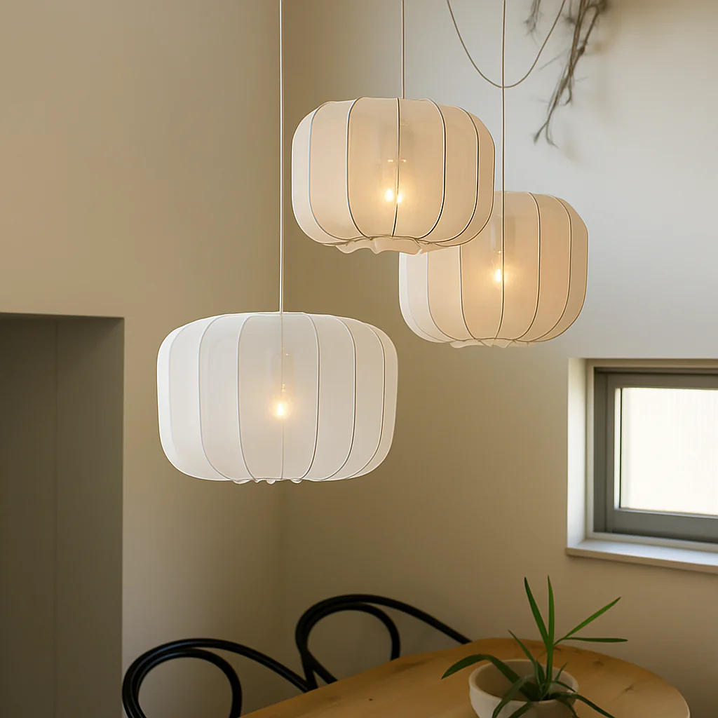 lustre en tissu rétro pour décoration intérieure design nordique - Image 3