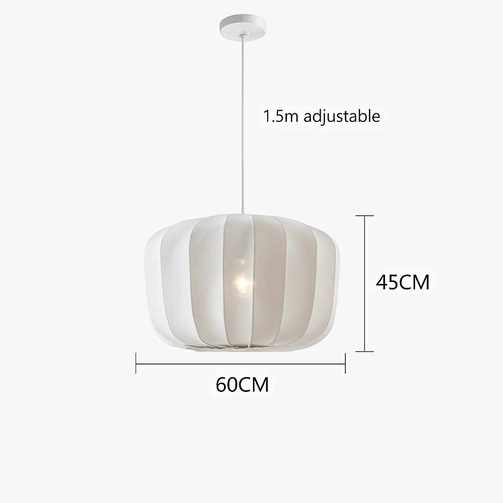 lustre en tissu rétro pour décoration intérieure design nordique - Image 9