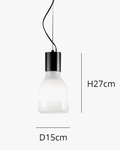 lustre en verre à led design moderne pour décoration intérieure - Image 7