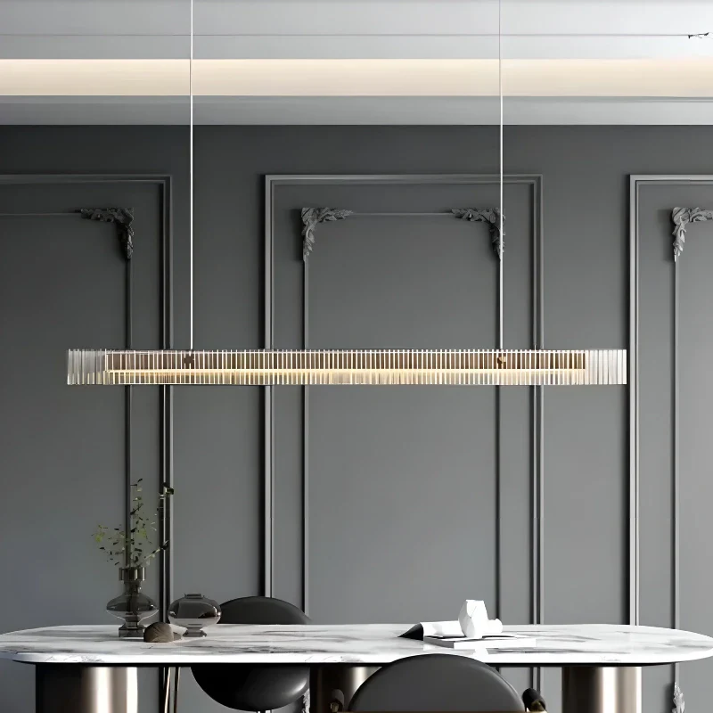 lustre en verre à led design moderne pour décoration intérieure - Image 2