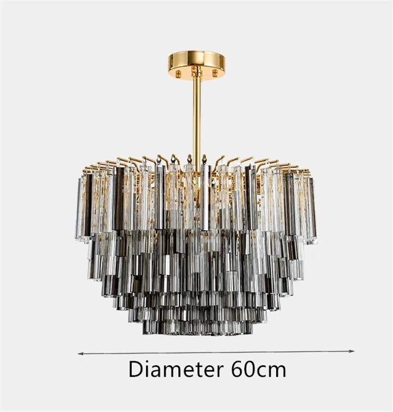 lustre en verre cristal design post-moderne pour décoration intérieure - Image 4