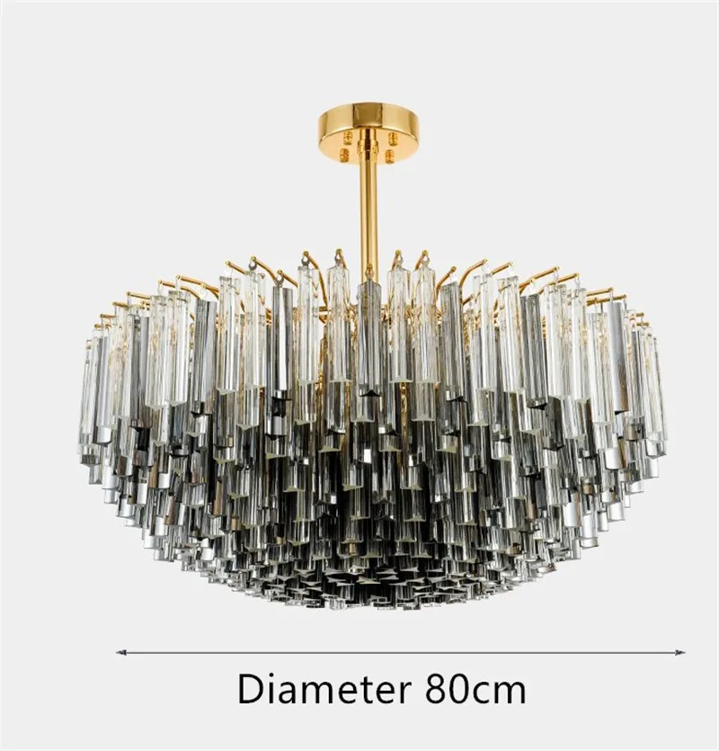 lustre en verre cristal design post-moderne pour décoration intérieure - Image 5