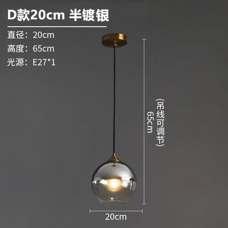 lustre en verre design nordique pour décoration intérieure - Image 12