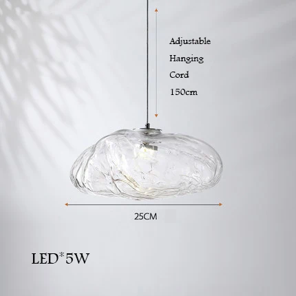 lustre en verre design nuage pour intérieur décoratif lumineux - Image 11
