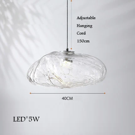 lustre en verre design nuage pour un intérieur créatif - Image 14