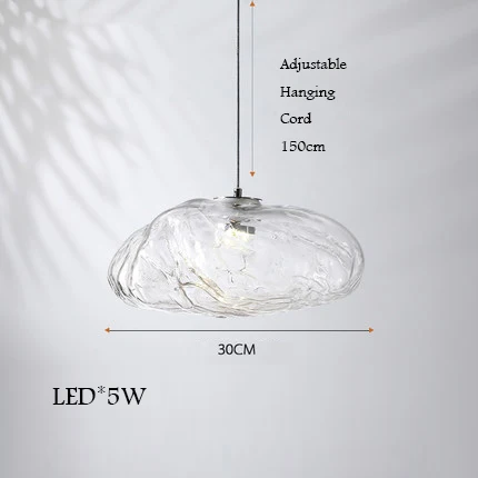 lustre en verre design nuage pour un intérieur créatif - Image 16