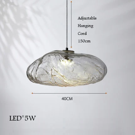 lustre en verre design nuage pour un intérieur créatif - Image 18