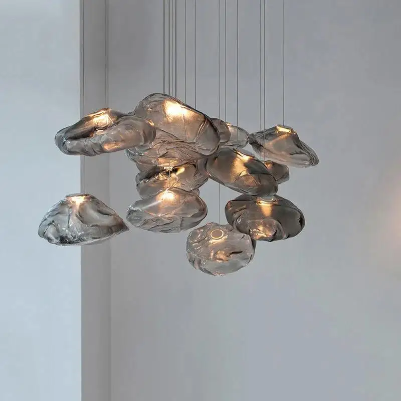 lustre en verre design nuage pour un intérieur créatif - Image 4
