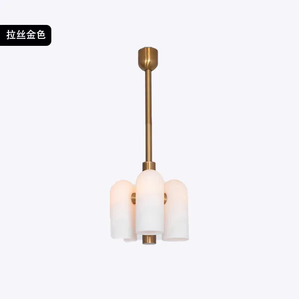 lustre en verre laiteux luminaire suspendu design moderne élégant - Image 8