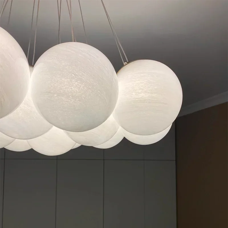 lustre en verre moderne style français pour décoration intérieure - Image 6