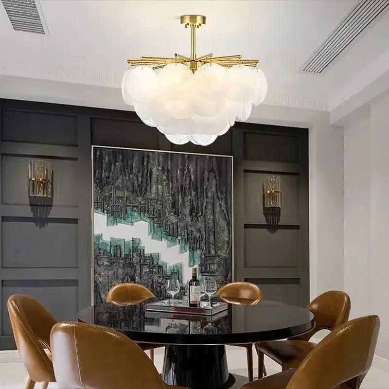 lustre en verre nordique en fer pour décoration de luxe - Image 2