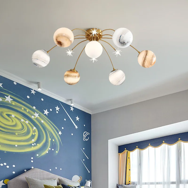 lustre enfant en verre design lumineux pour chambre - Image 3