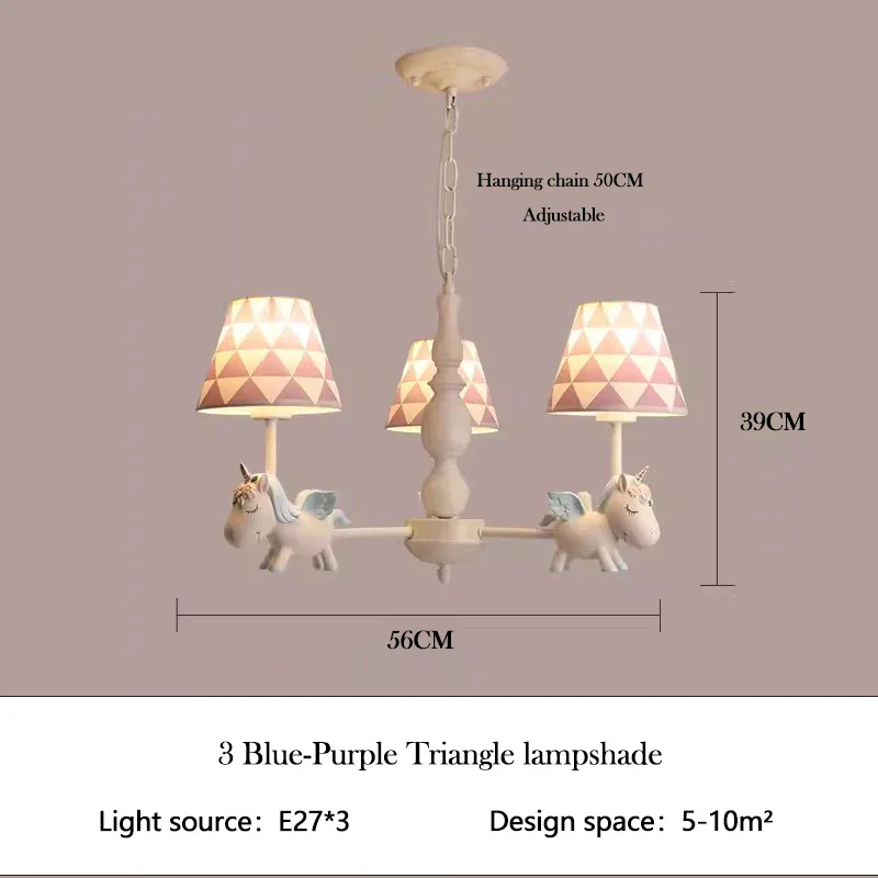 lustre enfant LED rotatif style nordique romantique et chaleureux - Image 10
