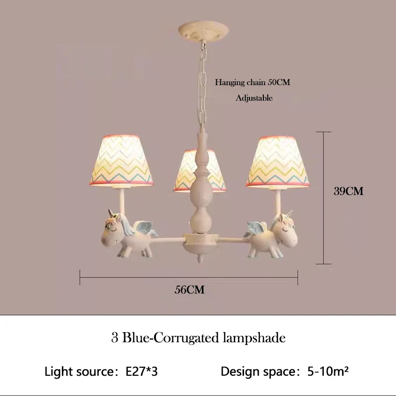 lustre enfant LED rotatif style nordique romantique et chaleureux - Image 12