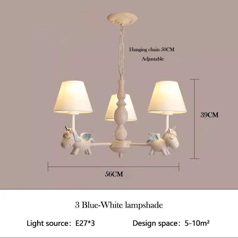 lustre enfant LED rotatif style nordique romantique et chaleureux - Image 13