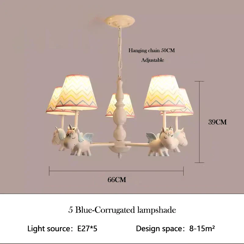 lustre enfant LED rotatif style nordique romantique et chaleureux - Image 14