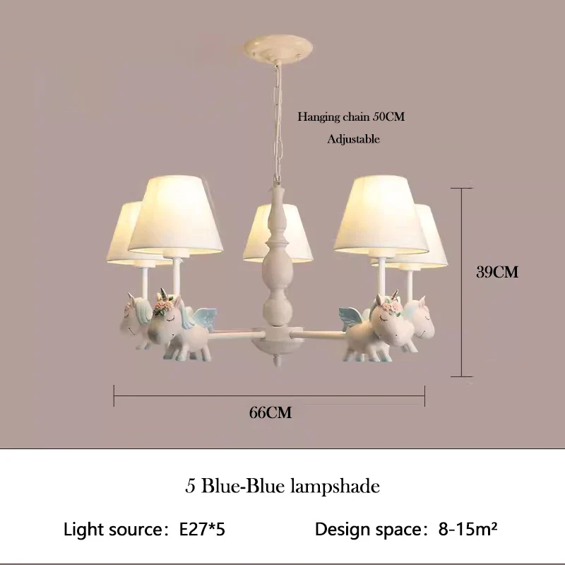 lustre enfant LED rotatif style nordique romantique et chaleureux - Image 15