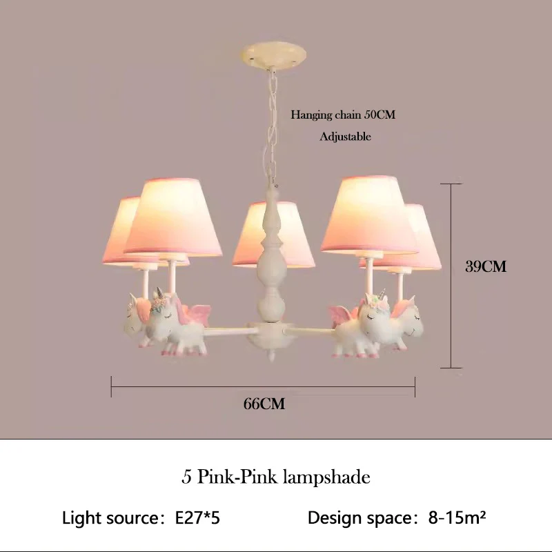 lustre enfant LED rotatif style nordique romantique et chaleureux - Image 16